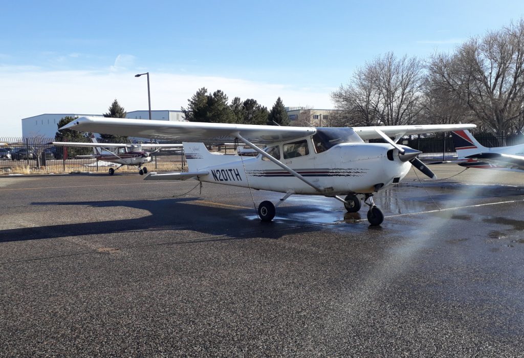 Flying near Rocky Mountains