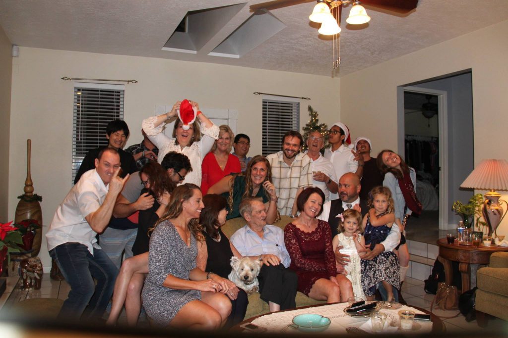 Christmas Eve Celebration with Flight School Officials